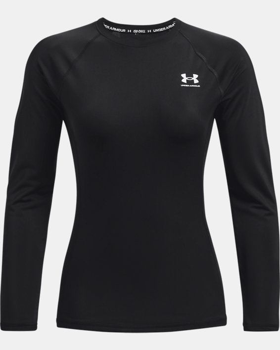Women's UA Iso-Chill Team Solid Long Sleeve, Black, pdpMainDesktop image number 4
